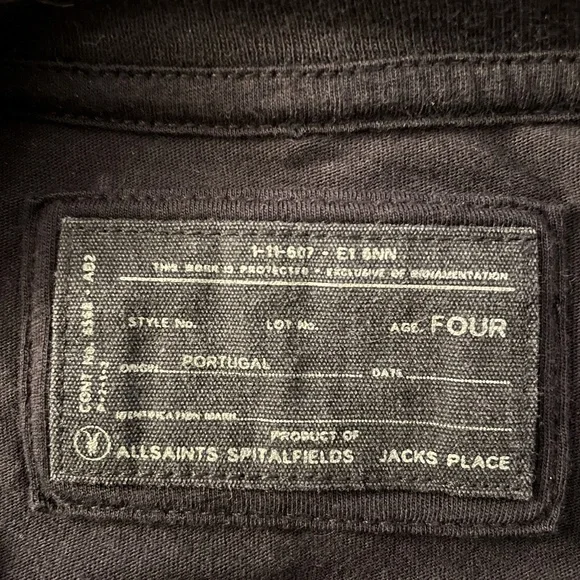 Vintage ALLSAINTS Kid's Acid Cards T-Shirts Set of Two!! New w/o Tags - Picture 4 of 5